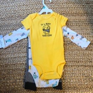Carter’s 3 piece puppy set 6 months BNWT